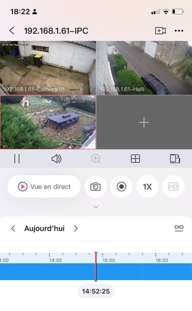 Vidéo surveillance depuis un smartphone, installée par Leparquier Électricité